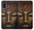 W3874 Symbole Ohm du visage de Bouddha Etui Coque Housse et Flip Housse Cuir pour Motorola G Pure