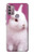 W3870 Mignon bébé lapin Etui Coque Housse et Flip Housse Cuir pour Motorola Moto G30, G20, G10