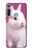 W3870 Mignon bébé lapin Etui Coque Housse et Flip Housse Cuir pour Motorola Moto G8