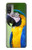 W3888 Ara Visage Oiseau Etui Coque Housse et Flip Housse Cuir pour Motorola Moto E20,E30,E40