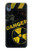 W3891 Risque nucléaire Danger Etui Coque Housse et Flip Housse Cuir pour Motorola Moto E6, Moto E (6th Gen)