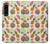 W3883 Motif de fruits Etui Coque Housse et Flip Housse Cuir pour Sony Xperia 1 IV