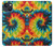 W3459 tie Dye Etui Coque Housse et Flip Housse Cuir pour iPhone 14