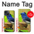 W3839 Oiseau bleu du bonheur Oiseau bleu Etui Coque Housse et Flip Housse Cuir pour iPhone 14