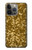 W3388 Imprimer or Glitter Graphic Etui Coque Housse et Flip Housse Cuir pour iPhone 14 Pro