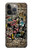 W3394 Graffiti mur Etui Coque Housse et Flip Housse Cuir pour iPhone 14 Pro