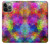 W3677 Mosaïques de briques colorées Etui Coque Housse et Flip Housse Cuir pour iPhone 14 Pro