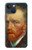 W3335 Vincent Van Gogh Autoportrait Etui Coque Housse et Flip Housse Cuir pour iPhone 14 Plus