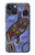 W3387 Platypus Art aborigène d'Australie Etui Coque Housse et Flip Housse Cuir pour iPhone 14 Plus