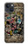 W3394 Graffiti mur Etui Coque Housse et Flip Housse Cuir pour iPhone 14 Plus