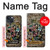 W3394 Graffiti mur Etui Coque Housse et Flip Housse Cuir pour iPhone 14 Plus