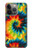 W3459 tie Dye Etui Coque Housse et Flip Housse Cuir pour iPhone 14 Pro Max