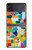 W3391 Art abstrait carreaux de mosaïque graphique Etui Coque Housse et Flip Housse pour Samsung Galaxy Z Flip 4