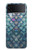 W3809 Écaille de poisson sirène Etui Coque Housse et Flip Housse pour Samsung Galaxy Z Flip 4