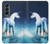 W1130 licorne Cheval Etui Coque Housse et Flip Housse pour Samsung Galaxy Z Fold 4