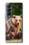 W3558 Famille d'ours Etui Coque Housse et Flip Housse pour Samsung Galaxy Z Fold 4