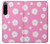 W3500 Motif floral rose Etui Coque Housse et Flip Housse Cuir pour Sony Xperia 5 IV