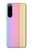 W3849 Couleurs verticales colorées Etui Coque Housse et Flip Housse Cuir pour Sony Xperia 5 IV