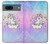 W3256 Mignon Licorne Etui Coque Housse et Flip Housse Cuir pour Google Pixel 7