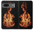 W3379 Cadre d'incendie Etui Coque Housse et Flip Housse Cuir pour Google Pixel 7