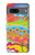 W3407 hippie Art Etui Coque Housse et Flip Housse Cuir pour Google Pixel 7