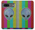 W3437 Extraterrestre Aucun signal Etui Coque Housse et Flip Housse Cuir pour Google Pixel 7