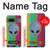 W3437 Extraterrestre Aucun signal Etui Coque Housse et Flip Housse Cuir pour Google Pixel 7