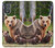 W3558 Famille d'ours Etui Coque Housse et Flip Housse Cuir pour Motorola Moto G Power 2022, G Play 2023