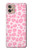 W2213 Motif rose Léopard Etui Coque Housse et Flip Housse Cuir pour Motorola Moto G32