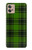 W2373 Motif vert Tartan Etui Coque Housse et Flip Housse Cuir pour Motorola Moto G32