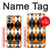 W3421 Noir Orange Blanc Argyle Plaid Etui Coque Housse et Flip Housse Cuir pour Motorola Moto G32