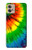 W3422 tie Dye Etui Coque Housse et Flip Housse Cuir pour Motorola Moto G32