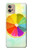 W3493 citron coloré Etui Coque Housse et Flip Housse Cuir pour Motorola Moto G32