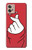 W3701 Mini signe d'amour de coeur Etui Coque Housse et Flip Housse Cuir pour Motorola Moto G32