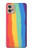 W3799 Arc-en-ciel aquarelle vertical mignon Etui Coque Housse et Flip Housse Cuir pour Motorola Moto G32