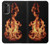 W3379 Cadre d'incendie Etui Coque Housse et Flip Housse Cuir pour Motorola Moto G52, G82 5G