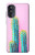 W3673 Cactus Etui Coque Housse et Flip Housse Cuir pour Motorola Moto G52, G82 5G