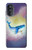 W3802 Rêve Baleine Pastel Fantaisie Etui Coque Housse et Flip Housse Cuir pour Motorola Moto G52, G82 5G
