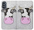 W3257 Vache Dessin animé Etui Coque Housse et Flip Housse Cuir pour Motorola Moto G62 5G