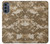 W3294 Armée Tan Coyote Camo Désert Camouflage Etui Coque Housse et Flip Housse Cuir pour Motorola Moto G62 5G