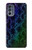 W3366 Arc en ciel Python graphique Imprimer Peau Etui Coque Housse et Flip Housse Cuir pour Motorola Moto G62 5G