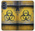 W3669 Graphique du réservoir de danger biologique Etui Coque Housse et Flip Housse Cuir pour Motorola Moto G62 5G