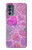W3710 Coeur d'amour rose Etui Coque Housse et Flip Housse Cuir pour Motorola Moto G62 5G