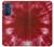 W2480 Tie dye rouge Etui Coque Housse et Flip Housse Cuir pour Motorola Edge 30