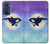 W3807 Killer Whale Orca Lune Pastel Fantaisie Etui Coque Housse et Flip Housse Cuir pour Motorola Edge 30