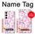 W1972 Sakura fleur de Cerisiers Etui Coque Housse et Flip Housse Cuir pour Samsung Galaxy S23