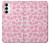 W2213 Motif rose Léopard Etui Coque Housse et Flip Housse Cuir pour Samsung Galaxy S23