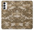 W3294 Armée Tan Coyote Camo Désert Camouflage Etui Coque Housse et Flip Housse Cuir pour Samsung Galaxy S23