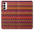 W3404 Aztèques Motif Etui Coque Housse et Flip Housse Cuir pour Samsung Galaxy S23