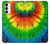 W3422 tie Dye Etui Coque Housse et Flip Housse Cuir pour Samsung Galaxy S23